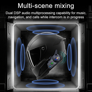 หมวกกันน็อคแบบสวมศีรษะพร้อมฟังก์ชันแชร์เพลงใช้ได้กับเครื่องเล่นเพลง Moto ไร้สายพูดคุยได้หลากหลาย Q18 - Product Image 2