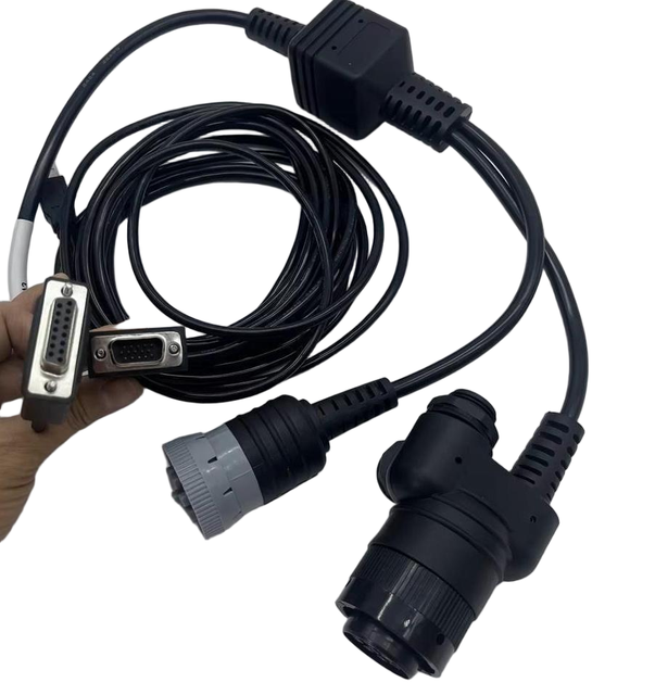 Linkyou 2-in-1 for ET3 ET4 317-7485 USB/Ethernet Diagnostic Tool Cable 9PIN+14PIN ABS Housing Copper Contacts 1 Year 12-24V