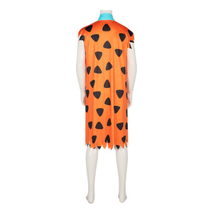 Disfraz de Fred Flintstone de Star's Edge para Hombre Adulto, Vestido Naranja, Disfraz de Halloween, Traje de Fiesta - Product Image 4