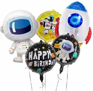 Astronaut foil Balloon Kit Astronaut Outer Space Theme Birthday ballon Galaxy Theme Party Decoration