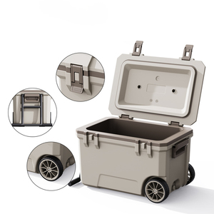 Glacière à roulettes en plastique rotomoulé 70T, glacière à bière, boîte isotherme - Product Image 3