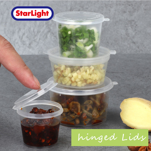 <strong>Mini</strong> Disposable PP Hard Plastic Condiment Sauce <strong>Cup</strong> Lid Portable <strong>Paper</strong> Small Food Container for Party Portion Sauce <strong>Cups</strong> - Product Image 2
