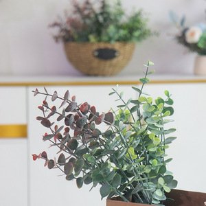 Plante d'eucalyptus artificielle Kch 30 cm en plastique, verdure pour la décoration intérieure et les accessoires de mariage - Product Image 1