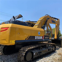 Prix usine SY550H-S 54 tonnes Nouvelle pelle sur chenilles avec moteur et pompe, engin de terrassement haute efficacité à vendre