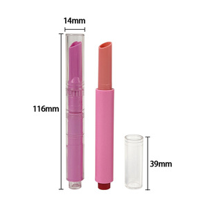 Conteneurs de bâton de brillant à lèvres solides à pointe arrondie ou en forme de coeur Emballage de tube de rouge à lèvres Emballage cosmétique personnalisable - Product Image 2