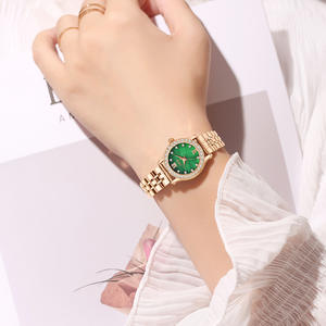 Montre à quartz pour femme, bracelet en acier, cadran étoilé de luxe léger, spécial Noël, nacre - Product Image 5