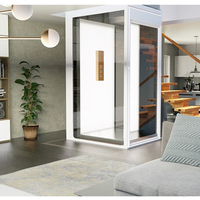 Ascenseur résidentiel hydraulique à 3 étages pour petite maison ascenseurs pour passagers avec enceinte ascenseur pour maison