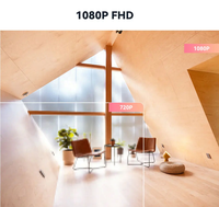 Caméra IP Wifi 1080P, caméra de sécurité intelligente sans fil pour la maison, caméras Wifi miniatures avec audio bidirectionnel