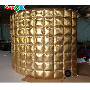 Cabina de Fotos Inflable Portátil con Luces LED de Fondo, Fondo de Pared Inflable de 360 Grados para Cabina de Fotos - Product Image 4