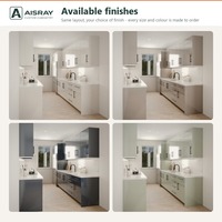 Meuble de cuisine sur mesure à finition ultra brillante, aménagement moderne en îlot, fournitures pour projets résidentiels, boîtes de rangement en contreplaqué et rangements extractibles