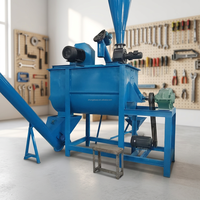 Machine à granulés d'aliments pour animaux de ferme 1T/H / Ligne de production de granulés d'aliments pour poulets commerciaux pour l'alimentation animale