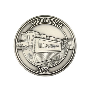 制造工厂低价ODM OEM 2色锌合金银色徽标定制仿古压铸挑战硬币 - Product Image 6