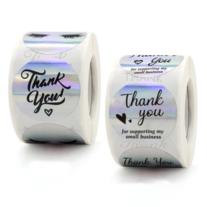 Etiqueta Adhesiva Personalizada para Salón de Uñas, Impresa con Serigrafía, Holográfica, Impermeable, de 2.5cm y 3.8cm de Diámetro, con Adhesivo Fuerte - Product Image 1