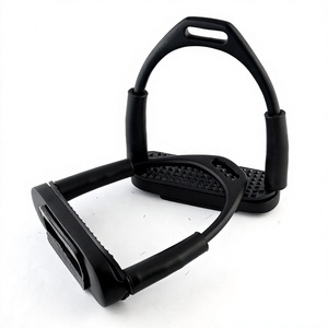 High Quality Endurance Horse Riding <b>Stirrups</b> Jointed Flexible Adjustable Equestrian Design with Rubber <b>Cover</b> - Product Image 1