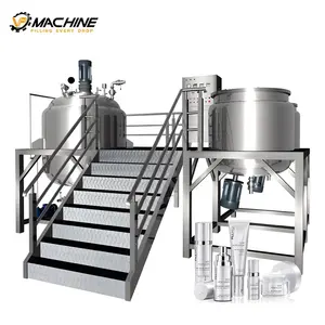 VP machine de fabrication de savon en acier inoxydable homogénéisateur réservoir émulsifiant sous vide pour crème cosmétique