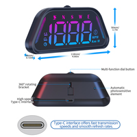 Compteur de vitesse GPS pour voiture WiiYii G23 avec ajustement automatique de la lumière, USB Plug & Play, jauge intelligente - Accessoire de véhicule portable