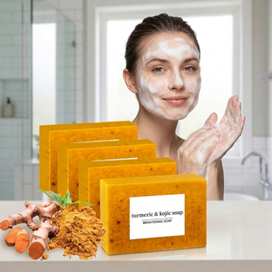 สบู่ล้างหน้าทำมือทำจากกรดขมิ้นและโคจิกธรรมชาติทำจาก100% - Product Image 4