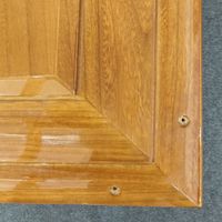 Ataúd Funerario de Madera Fina Natural, Ataúd Europeo de Madera Maciza con Estructura Tradicional China de Encaje y Tenón