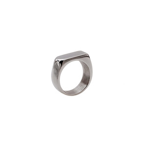 Men's Geometric Black <b>Titanium</b> Steel <b>Ring</b> Plain Design Gift Jewelry - Product Image 5