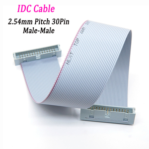Kabel Flat IDC 30Pin Pitch 2.54 mm Kustom Pabrik, Dilindungi, Opsional, Kabel Pita IDC untuk Perangkat Layar Laptop - Product Image 1