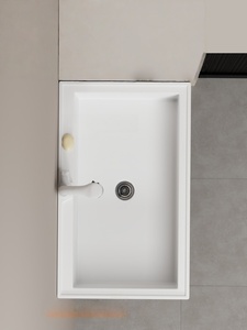 Mueble de lavabo individual de aluminio con diseño de panal, estilo francés, para balcón, con drenaje, para el hogar - Product Image 3