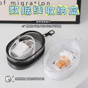 Bolsa organizadora portátil para almacenamiento de cables, 10,3 cm x 7 cm x 4 cm, para viajes y gestión de cables de carga - Product Image 2