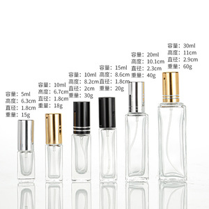 Lingtu 5Ml Square Rollerball <b>Perfume</b> <b>Bottle</b> Crystal Glass <b>Sample</b> Size Portable Travel Spray <b>Bottle</b> - Product Image 5