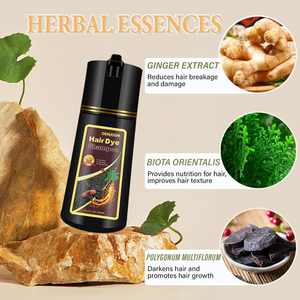 Cà Phê Thuốc nhuộm tóc dầu gội 3-in-1, ma thuật màu tóc-100% màu xám bảo hiểm cho phụ nữ người đàn ông, màu nâu trong vài phút - Product Image 5