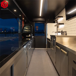 Belyoo Poste de travail à café de qualité supérieure avec broyeur intégré et mousseur à lait pour remorque de crème glacée - Product Image 4