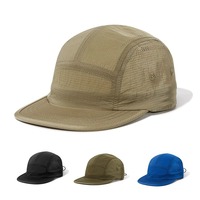 Gorra de Running Personalizada con Logotipo Reflectante, Gorra de 5 Paneles con Visera Corta, Resistente al Agua, de Secado Rápido, de Nailon