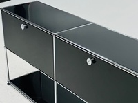Moderne Edelstahl-Schränke Aufbewahrungseinheiten für Zuhause Bar Hotel Wohnzimmer Esszimmer - Langlebig Platzsparend Modular Große Kapazität