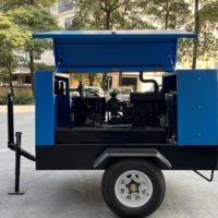 Compresseur d'air portable diesel à vis, direct usine, 5m³/min, 8bar, 13bar, 18bar, mobile pour l'exploitation minière, le forage et la construction