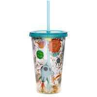 Asterix 500ml tasse réutilisable à Double paroi avec paille et couvercle