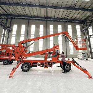 Elektrischer hydraulischer Ausleger <span class=keywords><strong>lift</strong></span> 16m 18m 20m Teleskop arm Cherry Picker Hebebühne für Arbeiten im Freien - Product Image 2
