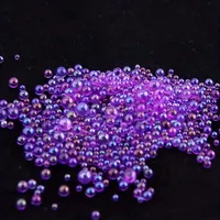 2 boîtes de perles hexagonales en plastique colorées effet caméléon, 0,8 à 2 mm, micro-perles brillantes, résistantes aux UV, pour artisanat, fête de Noël