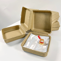 Boîte de rangement en papier ondulé écologique et biodégradable, emballage compostable, design de logo personnalisé, boîte biodégradable