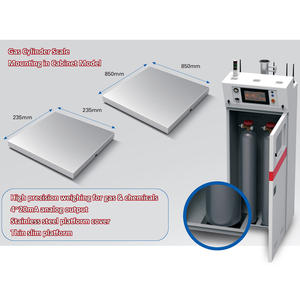 235mm X 235mm 4-20mA Plattformwaage 200 kg Digitale Waage für Gasflaschen Gewichtswaage für Halbleiteranwendungen DC 24V - Product Image 5