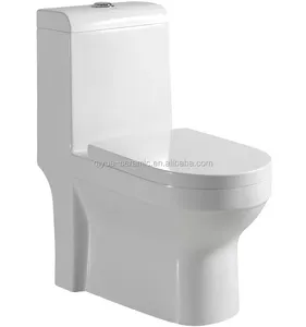 बाथरूम थोक सिरेमिक दोहरी फ्लश WC एक टुकड़ा Washdown निस्तब्धता सेनेटरी वेयर शौचालय