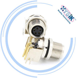 Bent M8 flanş bağlayıcı <span class=keywords><strong>2</strong></span> <span class=keywords><strong>3</strong></span> 4 5 6 8 direkleri açı soket korumalı braket ile sensör için PCB dayanağı priz - Product Image 2