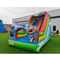 Toboggan gonflable commercial en PVC à thème chien, directement de l'usine, pour enfants et adultes, personnalisable pour les locations de fêtes en extérieur
