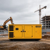 Générateur diesel super silencieux ALEO APD44BD en conteneur 35 kVA, moteur Baudouin, démarrage automatique, 230 V/400 V, 50 Hz, 80 % d'efficacité, 1500 tr/min, faible niveau sonore