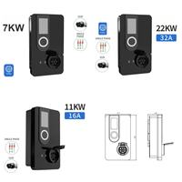 Nouvelle borne de recharge murale AC 22 kW TYPE 2 IP55 pour voiture électrique, utilisation domestique