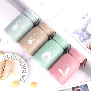 Gobelet à eau en verre à double paroi avec logo imprimé portable pour enfants, bouteille isotherme mignonne avec corde de levage pour la rentrée scolaire, publicité - Product Image 3