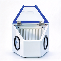 Boîte d'extraction de poussière LED grande capacité pour sablage dentaire, collecteur de poussière, boîte de meulage et de polissage