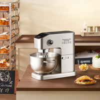 Batteur sur socle 7 litres avec moteur DC, logo personnalisé, minuteur numérique 1-99 min, mixeur de cuisine silencieux CE7001 en acier inoxydable, service ODM