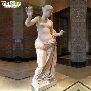 Estatua de mármol para chica desnuda, escultura de tamaño real para jardín al aire libre, nacimiento de <span class=keywords><strong>Venus</strong></span> - Product Image 2