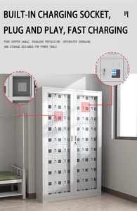 Kim Loại Điện Thoại Di Động Sạc Trạm Locker 84 Cửa Lớp Học Điện Thoại Di Động Tủ Khóa Thép Lưu Trữ Locker Cho Điện Thoại - Product Image 5
