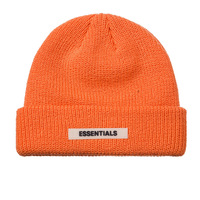 Logo personnalisé 100% Acrylique Bonnet En Tricot De Bonnet D'hiver