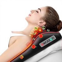 Coussin de massage pour le cou, les épaules, le dos, les jambes et la taille, masseur Shiatsu portatif, modèle à brancher, Chine, moxa thermique, moxibustion