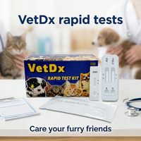 Tests rapides vétérinaires Shanghai Biotech pour l'antigène du distemper canin (Moquilla, CDV Ag)